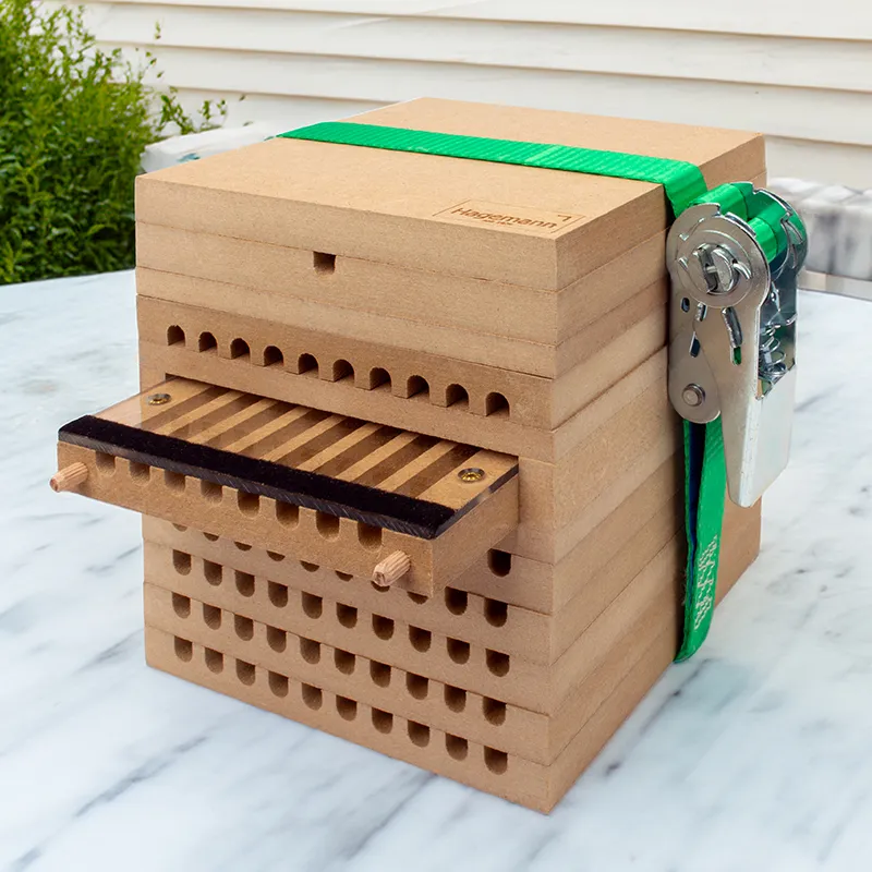 Pädagogischer Nistblock mit Beobachtungsschublade, 4-tlg.