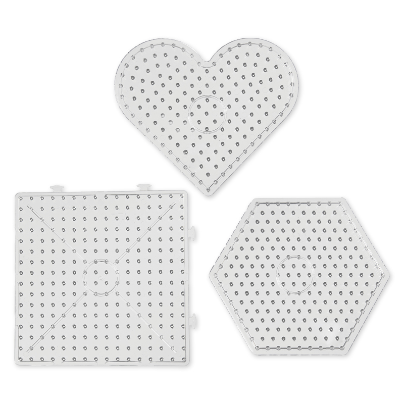 TimeTEX Steckplatten für Jumbo-Bügelperlen, 6 Stück