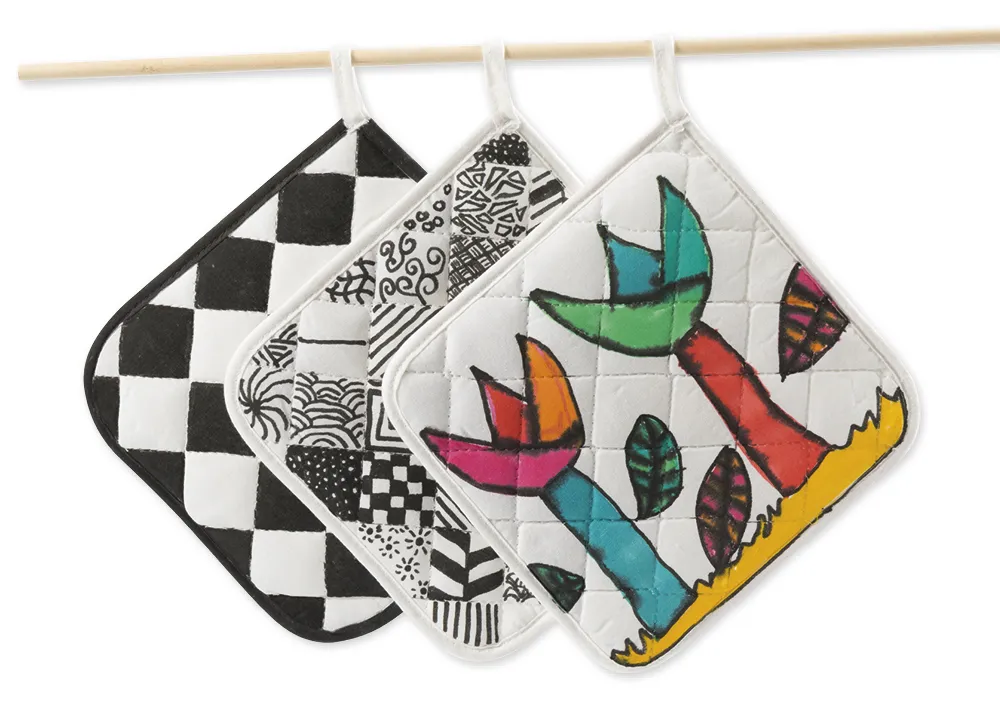 Bastelset "Topflappen bemalen", 152-tlg.