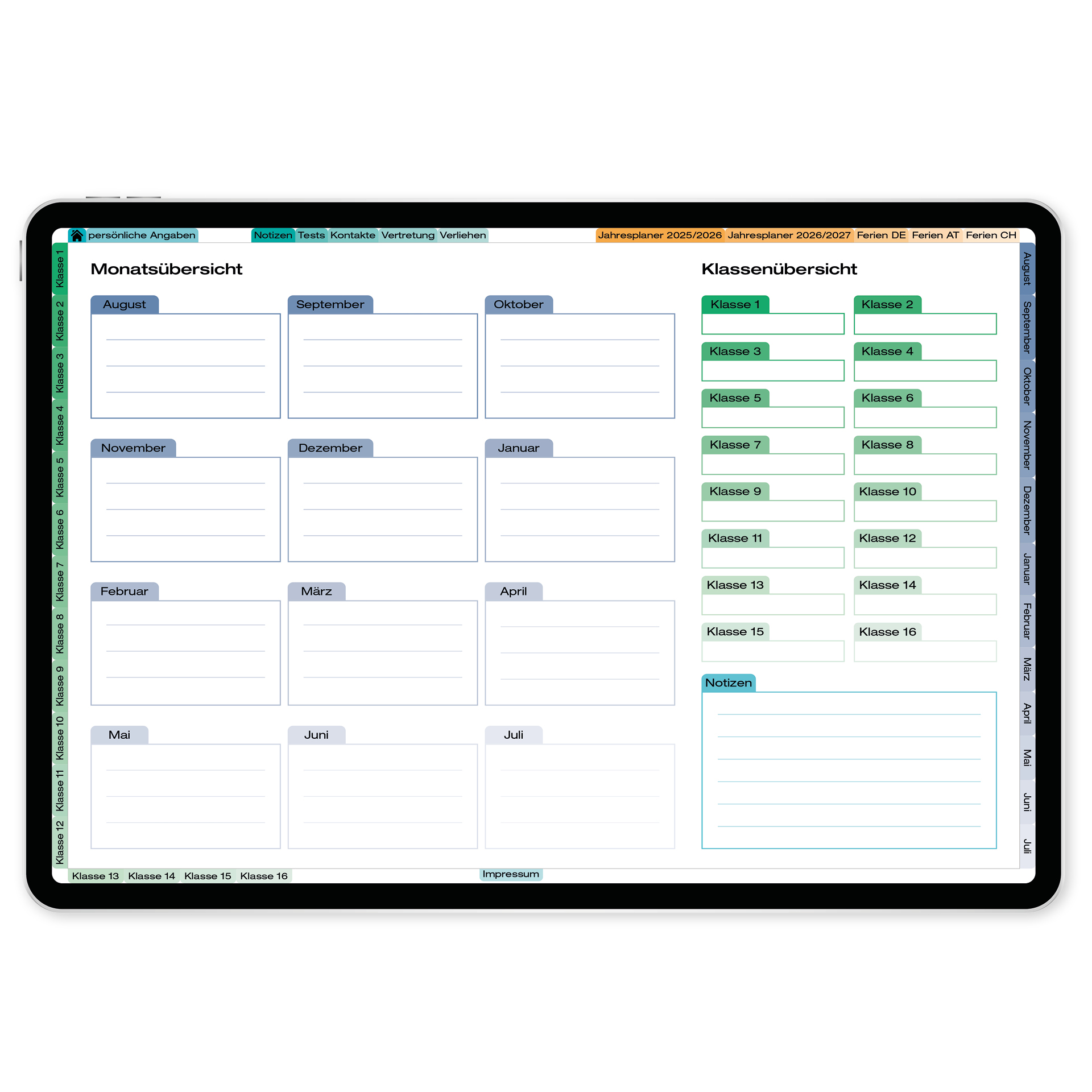 TimeTEX Digitaler Fachlehrer-Planer DigiPlan 2026/2027