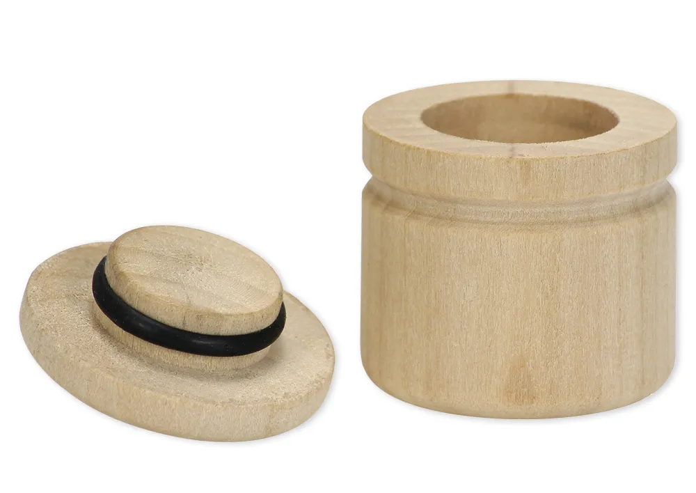 Zahndöschen aus Holz, 24 Stück