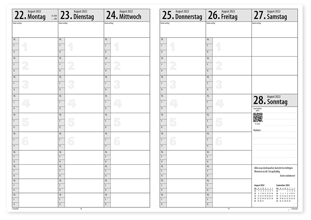 Natura-Planer-Set 2025/2026 A4-Plus