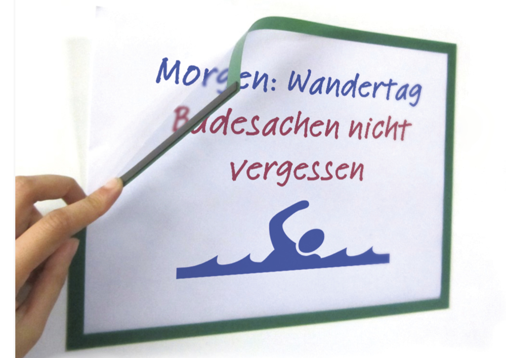 Zestaw kieszeni TimeTEX Frame A4 magnetyczny 5 szt.