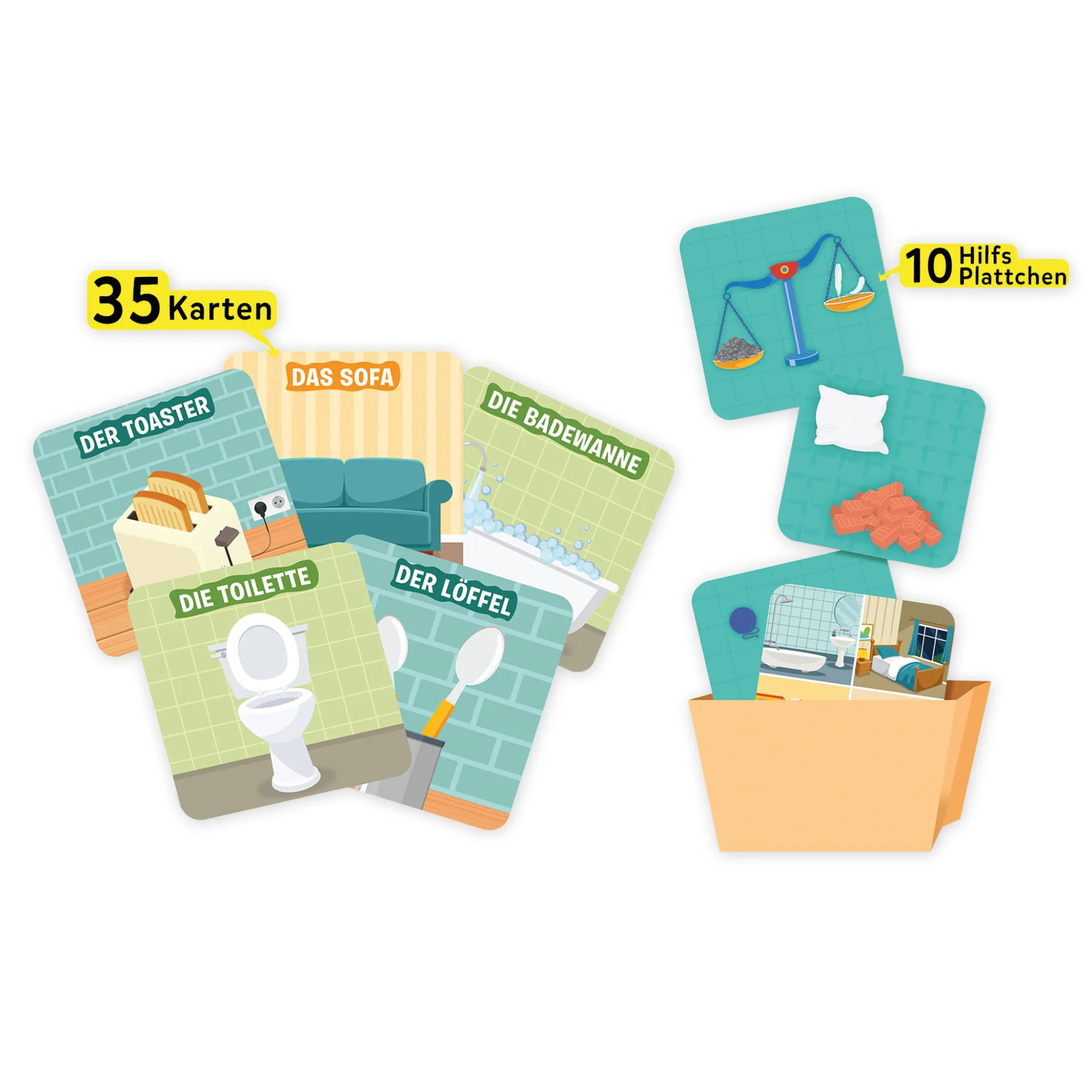 Lernspiel "In meinem Haus - 10x darfst Du raten Junior", 46-tlg.