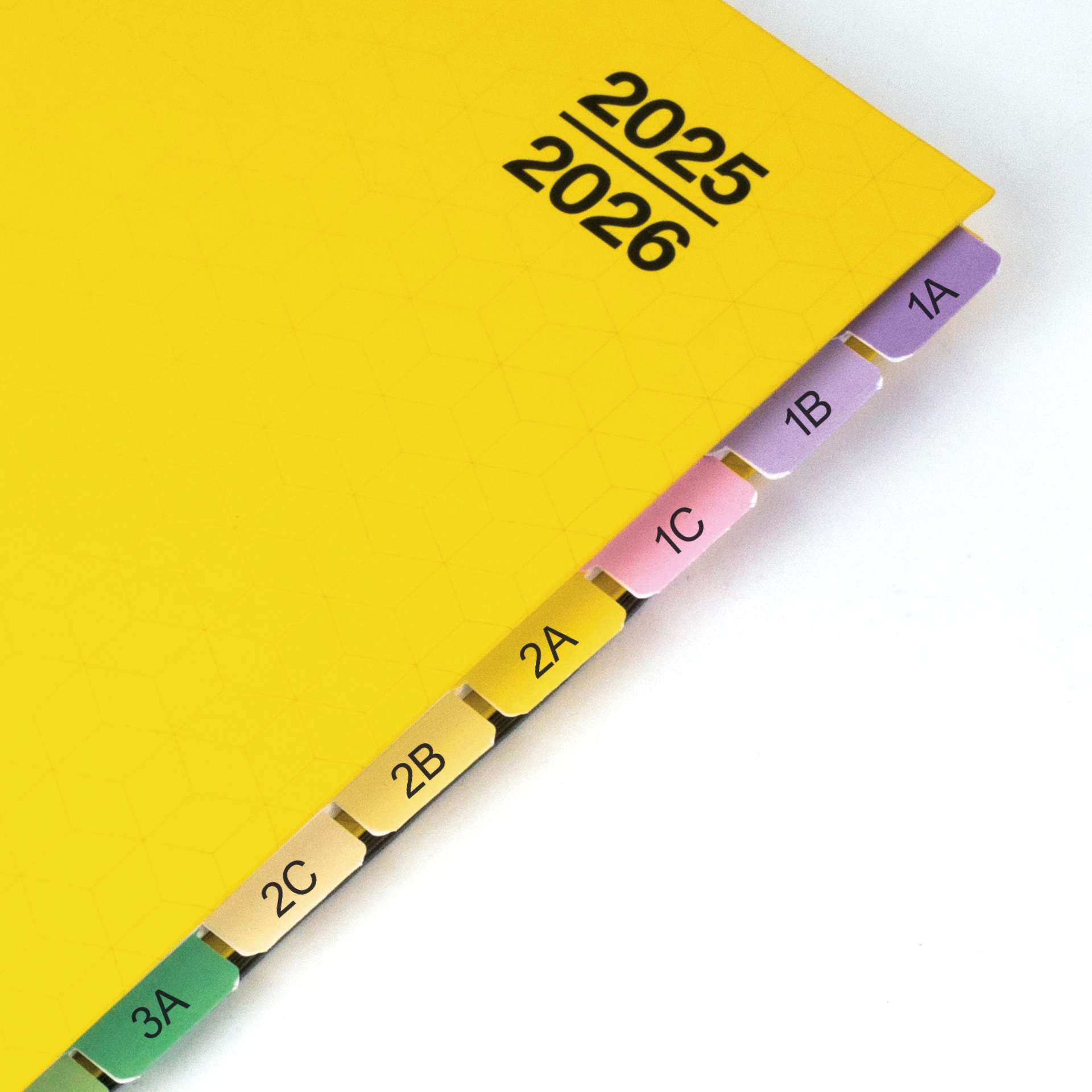 TimeTEX registerfaner XL 23-delt, selvklæbende, fremstillet af pappapir