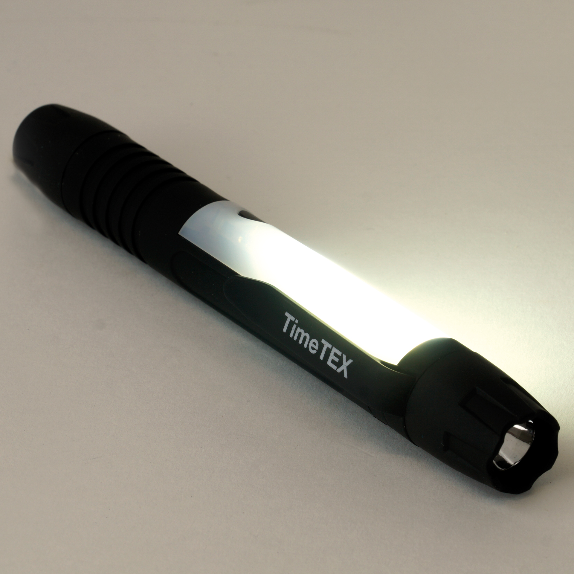 Latarka LED z lampką do czytania, długość 17 cm, średnica 2 cm