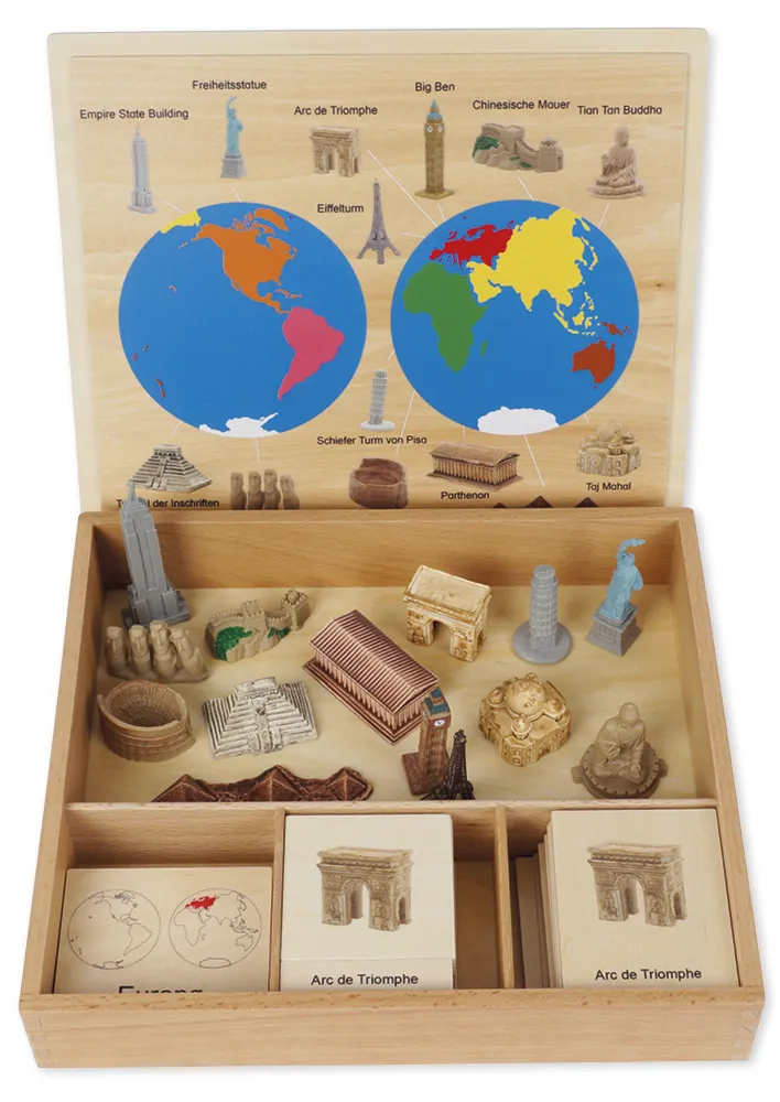TimeTEX Landmark Continent Box "Montessori Premium"