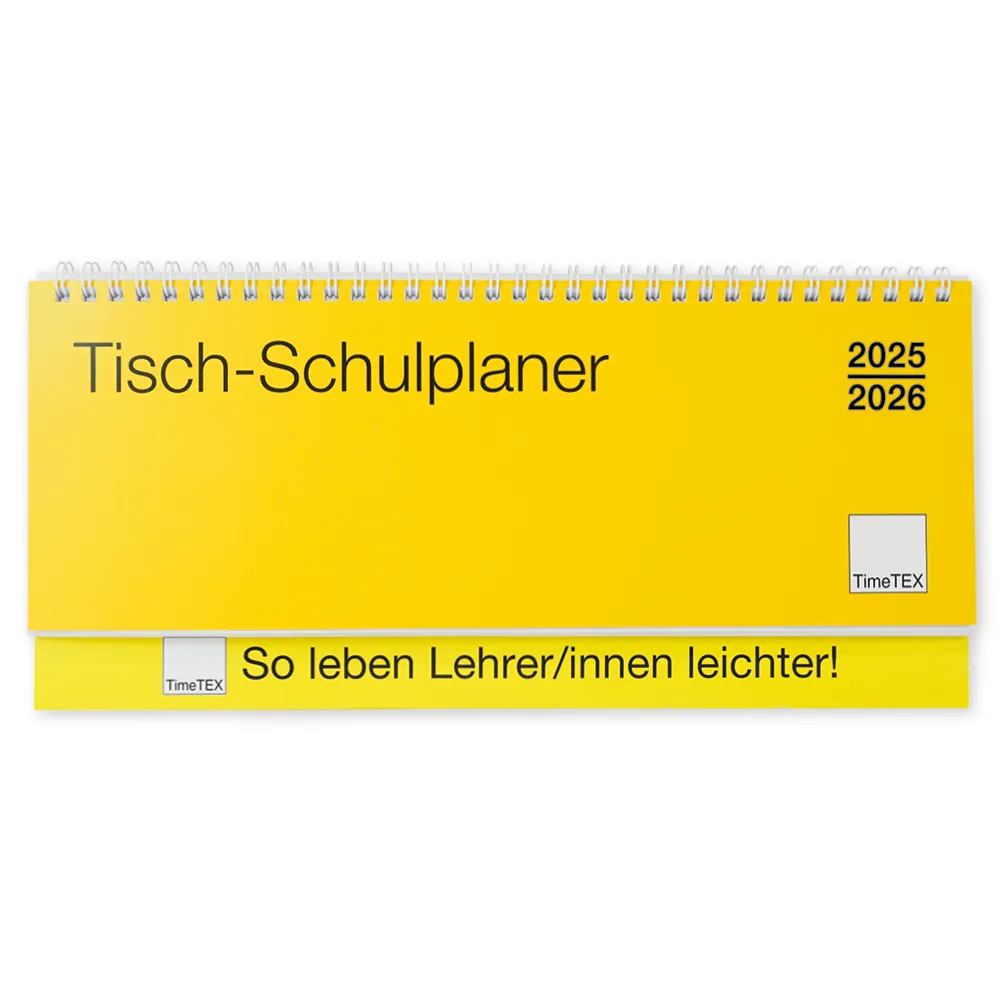 TimeTEX Tisch-Schulplaner 2025/2026, Querformat