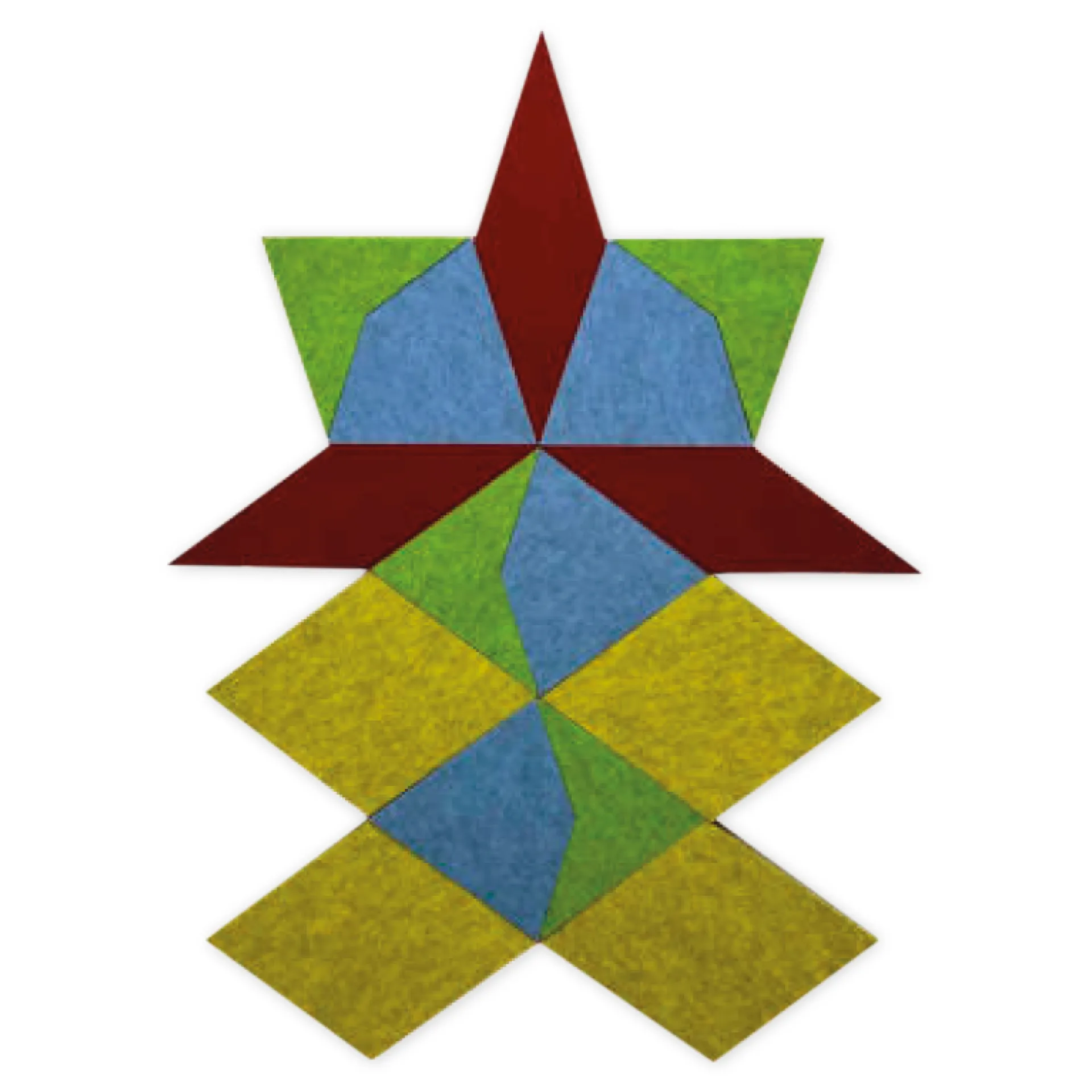 Schallabsorber AcousticArt "4 Würfel", 83x85 cm, 16-tlg.