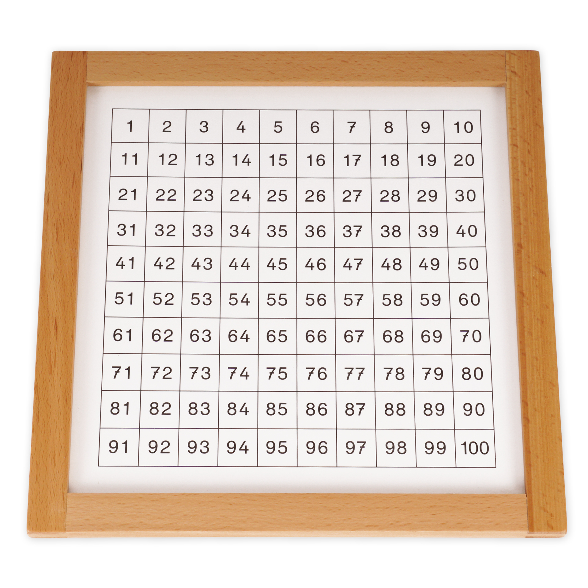 TimeTEX Set Hunderterbrett mit Kontrolltafel "Montessori Premium"