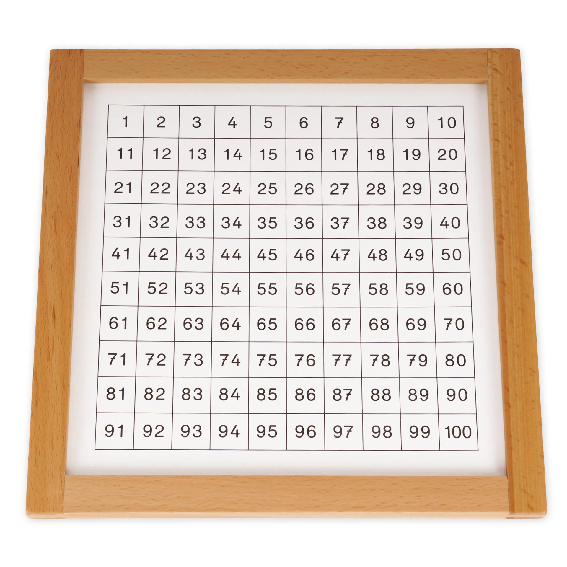 TimeTEX voordeelset honderdbord met controlekaart "Montessori Premium"