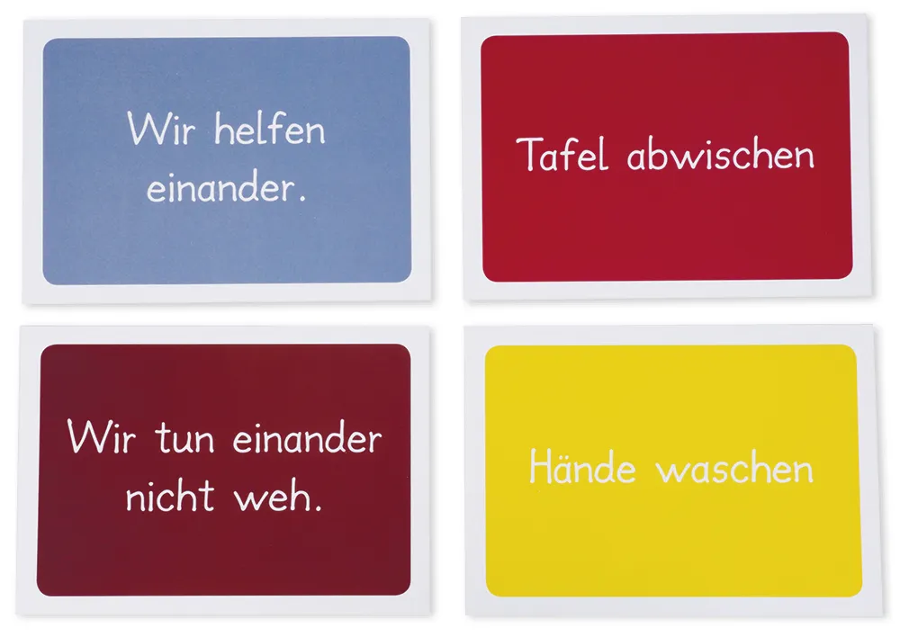 Karten-Set "Verhaltensregeln", 18-tlg.