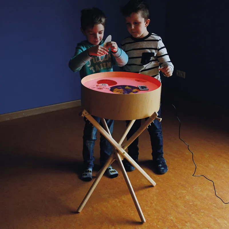 Leuchtkübel "Regenbogen", ca. 47 cm ø