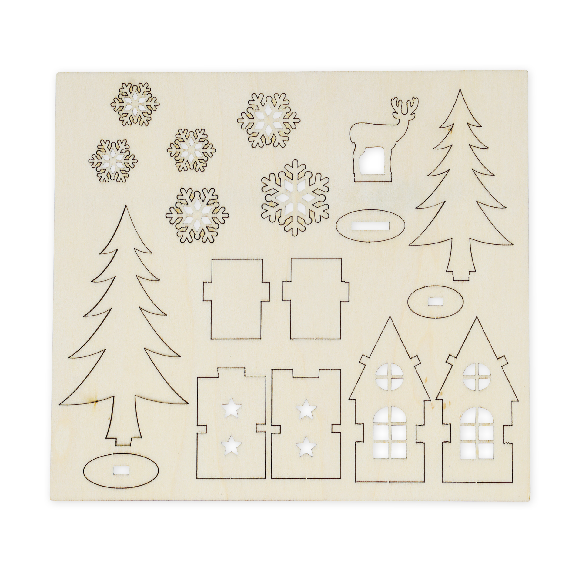 Bastelset Holzfiguren "Winterzauber"