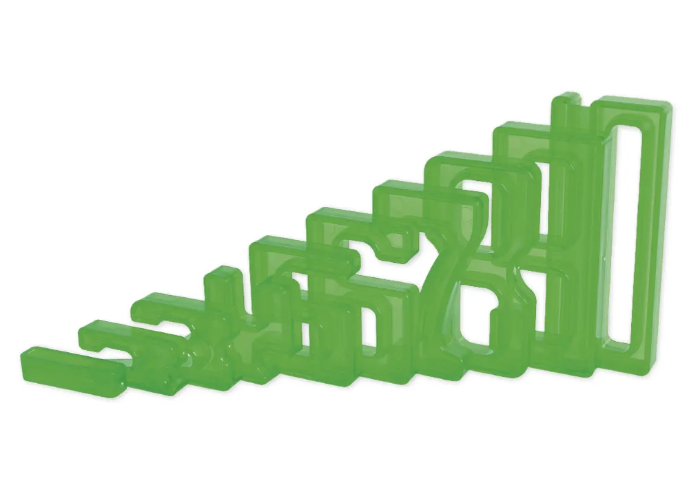 TimeTEX upplysta tornstacknummer "Tal på Tal", 35 st.