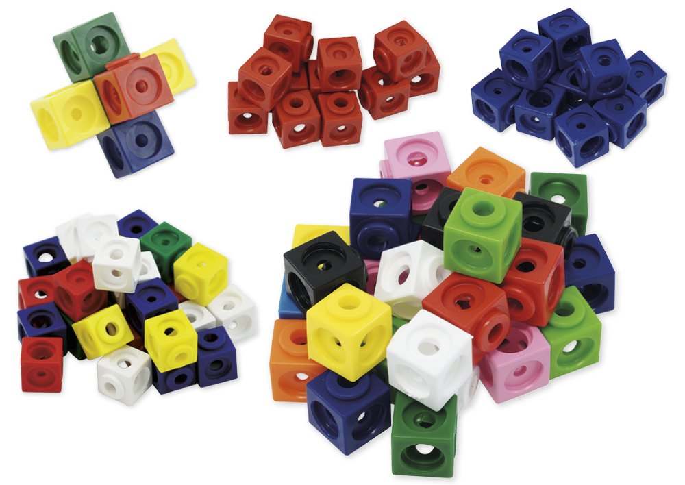 Hagemann Set Steckwürfel, 1,7 cm, 100 Stück im Polybeutel