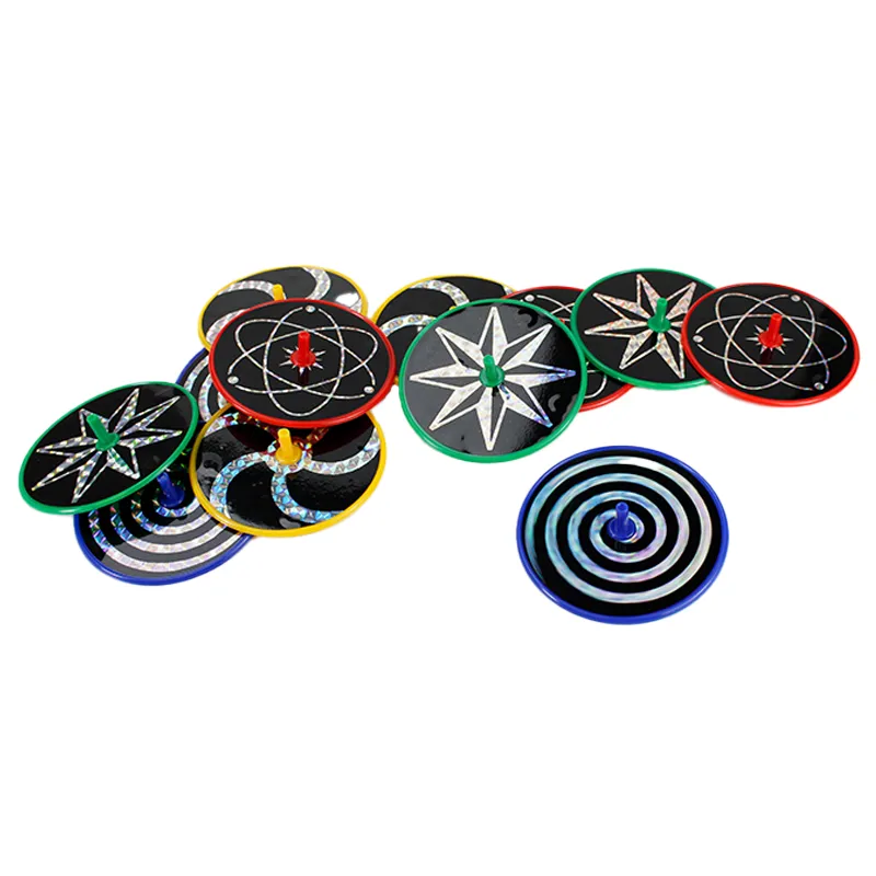 Set Laser-Kreisel aus Kunststoff, 12-tlg.