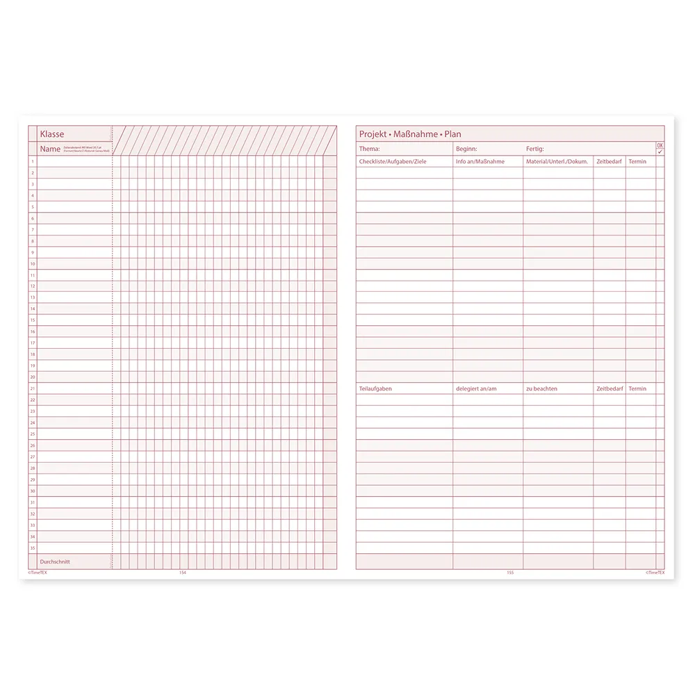 TimeTEX Schulleitungs-Planer A4-Plus, 2026/2027