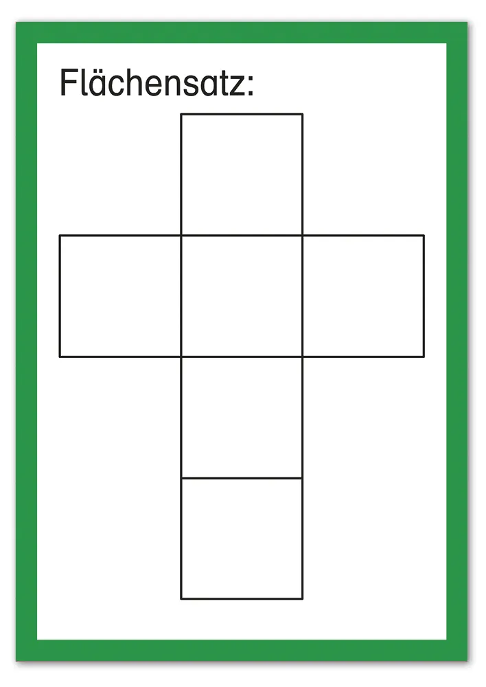 TimeTEX Karten "Geometrische Körper" aus Pappe A4, magnetisch, 57-tlg.