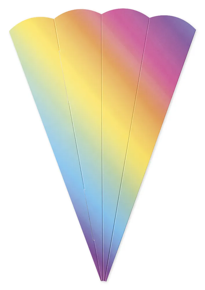 Geschwister-Schultüte "Regenbogen", 41 cm hoch, 5 Stück