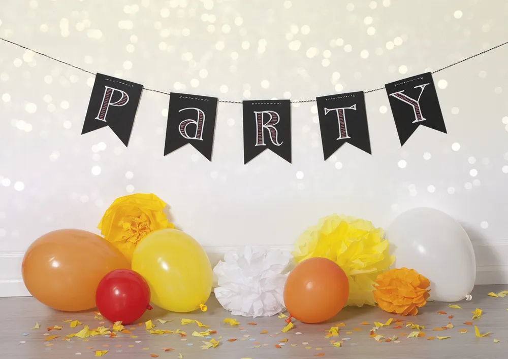 Wimpel-Kette aus Tafelfolie