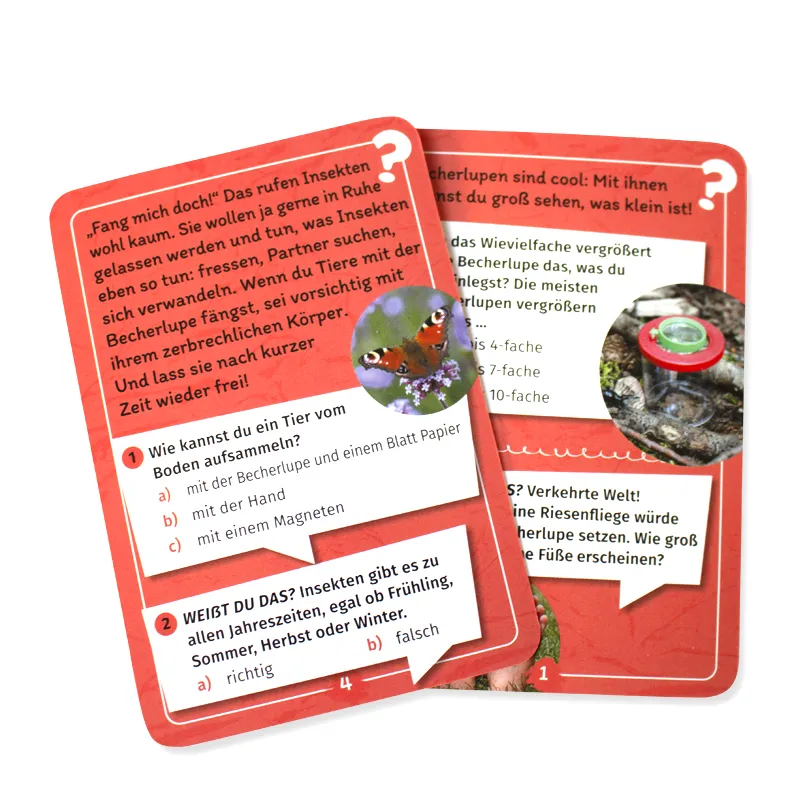 Kartenspiel "Mein Becherlupen-Forscherquiz"