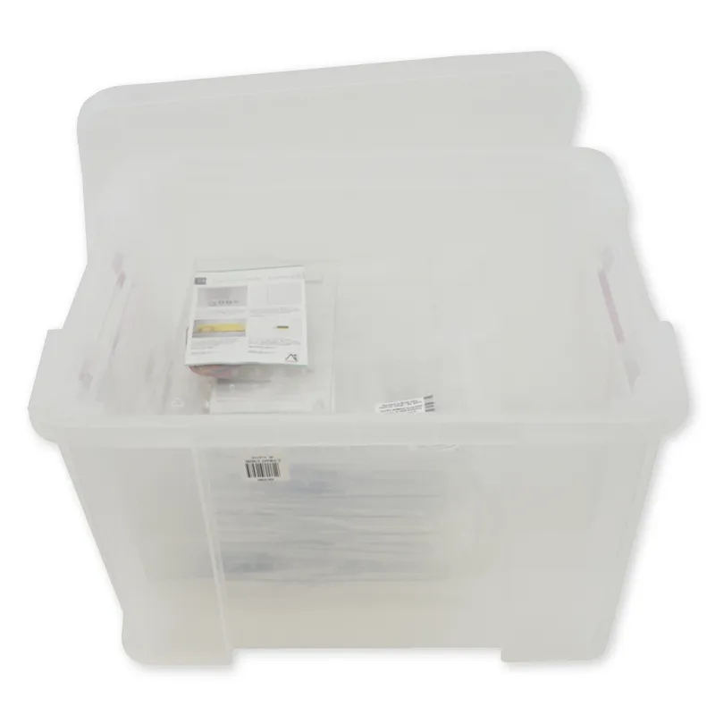 Klassensatz Geometrie-Brett einseitig (11x11 Stifte), 12 Stück in Box, 23x23 cm, transparent