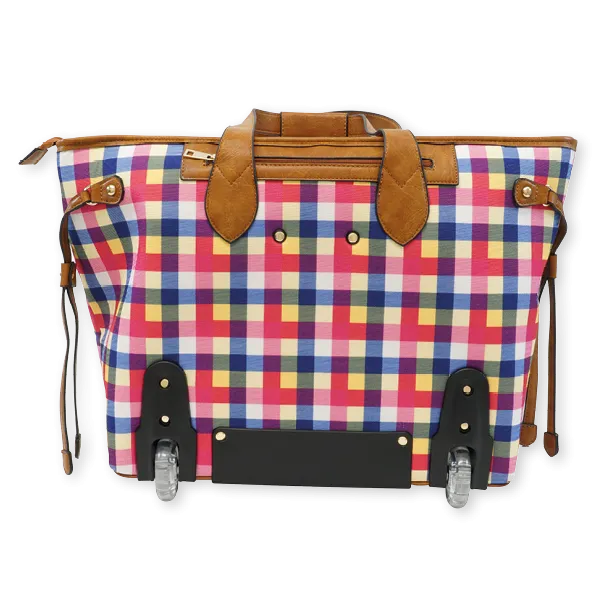 TimeTEX Handtaschen-Trolley "Bella", bunt-kariert II./SO