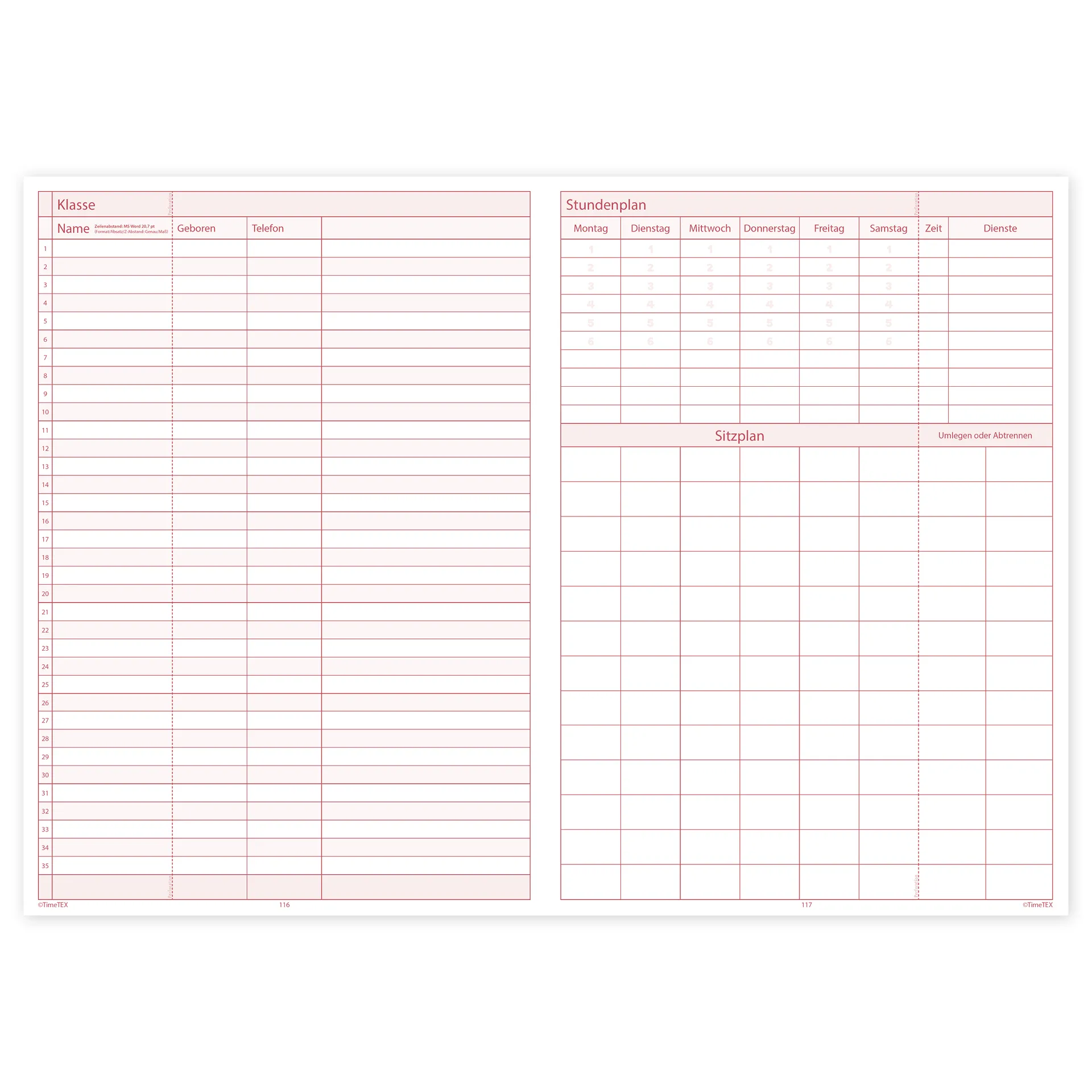 TimeTEX Referendariats-Planer "Documento" A4-Plus TimeTEX Referendariats-Planer "Documento" A4-Plus