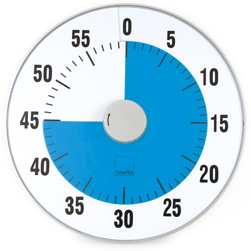 TimeTEX Zeitdauer-Uhr "lautlos" XL, 32 cm ø TimeTEX Zeitdauer-Uhr "lautlos" XL, 32 cm ø