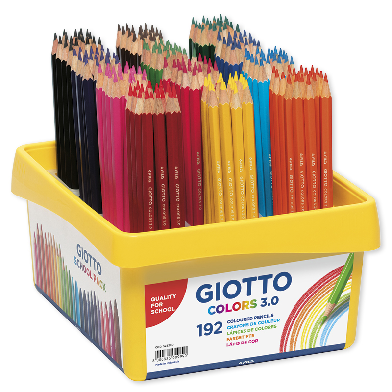 GIOTTO Gruppen-Set Buntstifte, Mine 3 mm, 192-tlg.