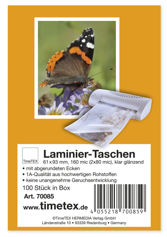 Lamineringsfickor "spelkort" 61x93 mm, 2x80 mic blank, 100 st.