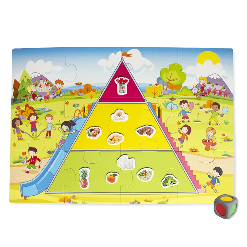 Lernspiel "Superpuzzle Ernährungspyramide", 69-tlg.