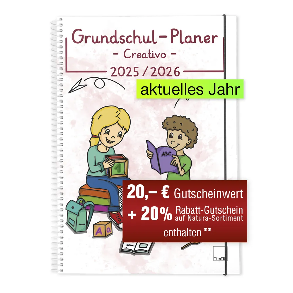 TimeTEX Grundschul-Planer Ringbindung A4 2025/2026