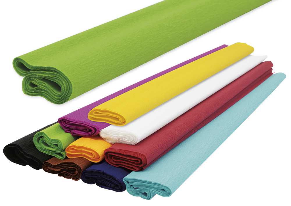Hagemann Krepppapier, 10 Rollen à 0,5x2,5 m