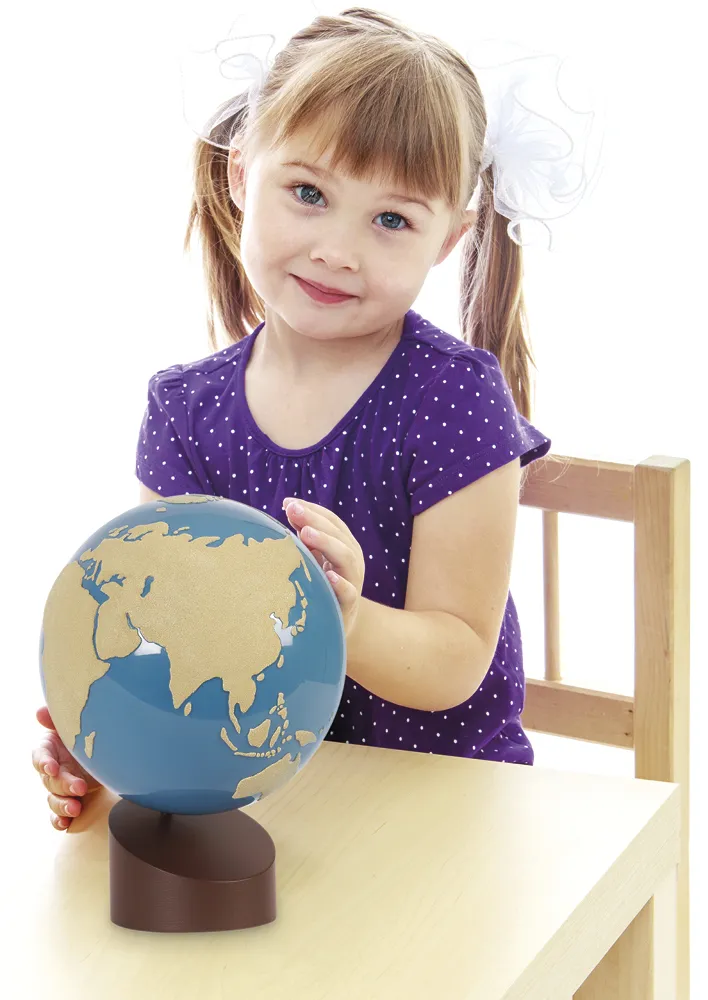 TimeTEX klot land och vatten, sandpapper "Montessori Premium"