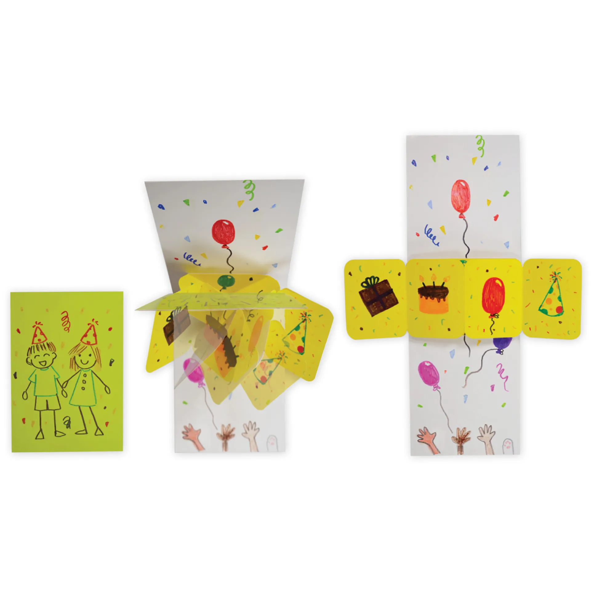 POP-UP-Karten zum Basteln, 24 Stück