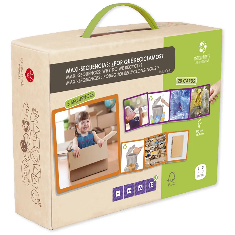 Set "Recycling-Abläufe", Bildfolgen im Koffer