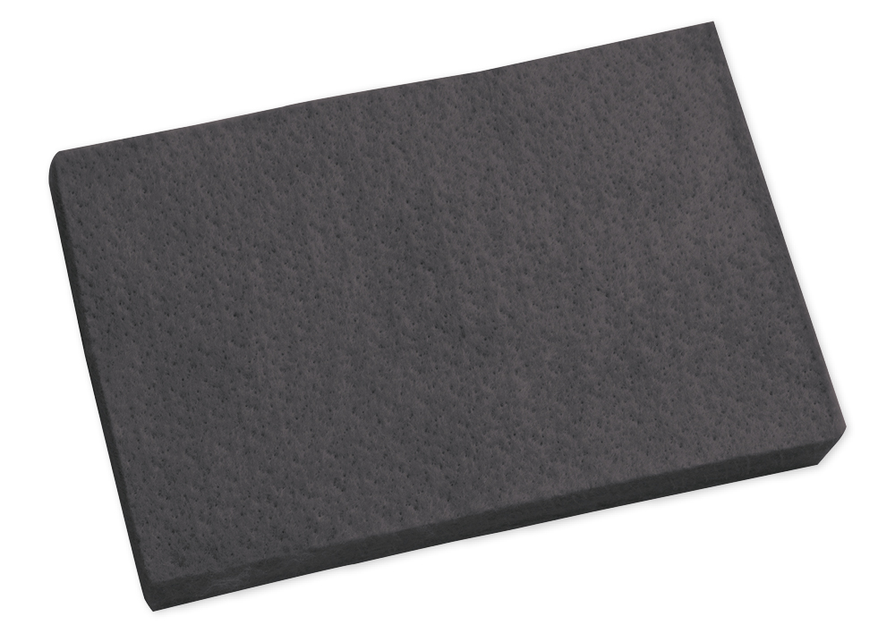 Placă-suport din pâslă, pentru perforări, foarte fermă, 180x125x10 mm