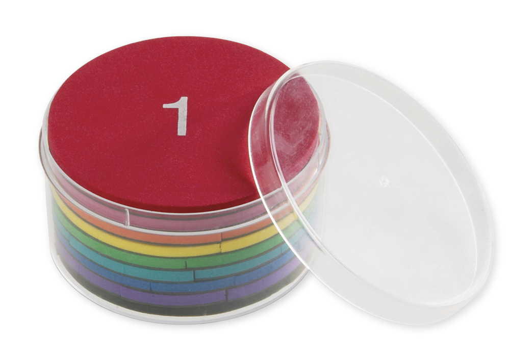 Bruchrechen-Kreise magnetisch, 90 mm ø, 51-tlg.