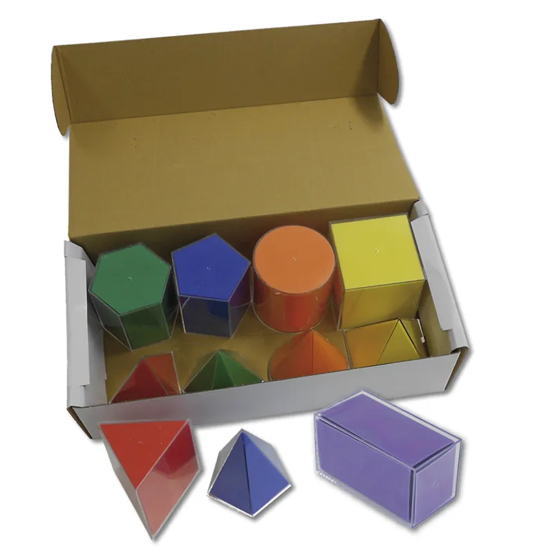Geometriuppsättning av figurer med ytbehandling 22 delar