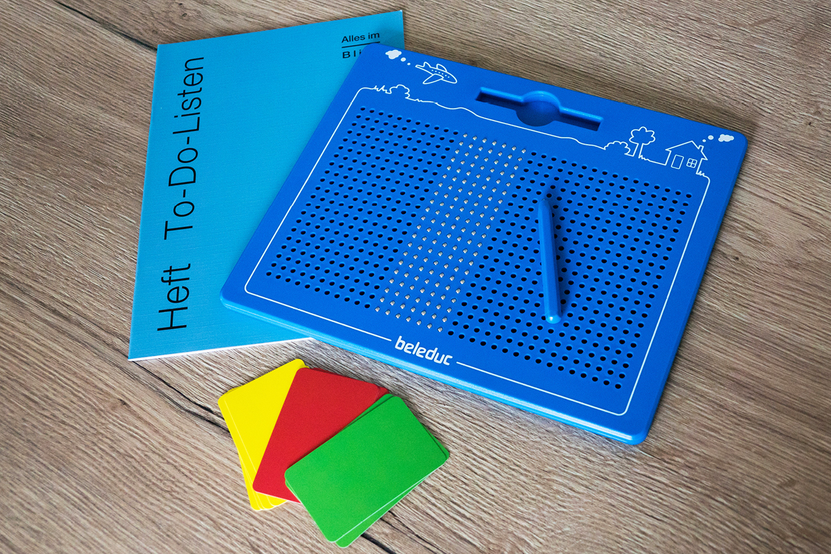 Magnetisches Lernbrett mit Stift für kreatives Lernen