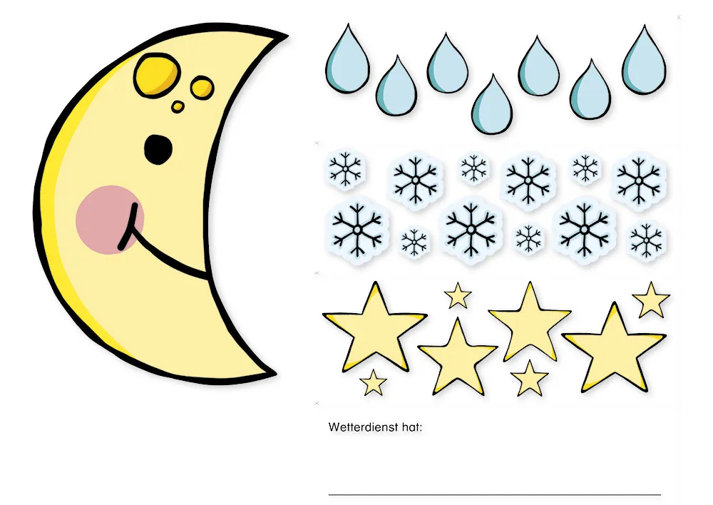 Set Wetter-Fensterfolien A3, 6-tlg., statisch II./SO