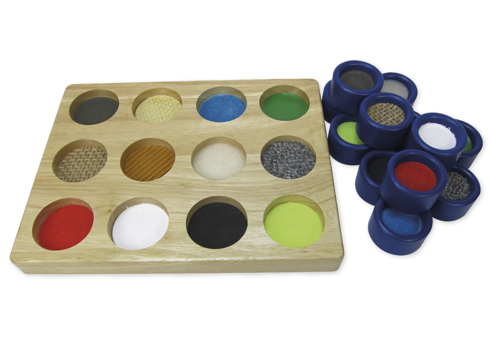 Joc de memorie "perechi tactile", 13 piese