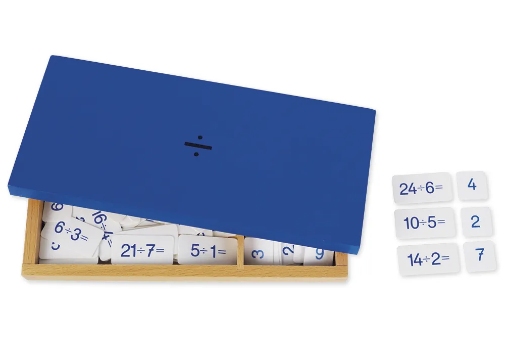 TimeTEX box med divisionsuppgifter "Montessori Premium"