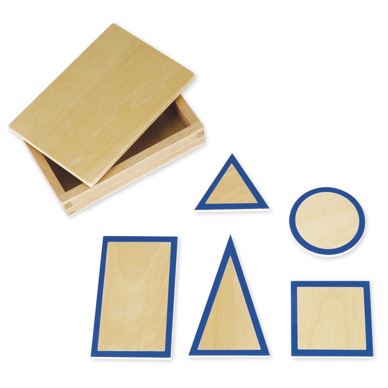 TimeTEX Geometrische Grundtäfelchen im Kasten "Montessori Premium"