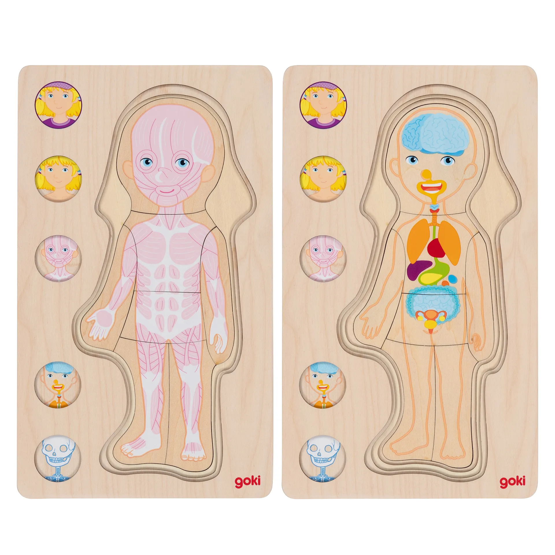 Schichten-Puzzle "Körper Mädchen", 29-tlg.