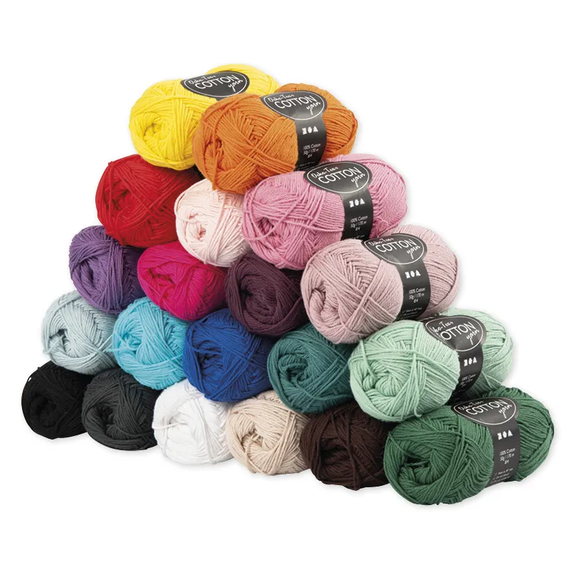 Set Baumwoll-Garn, 20 Farben à 50 g