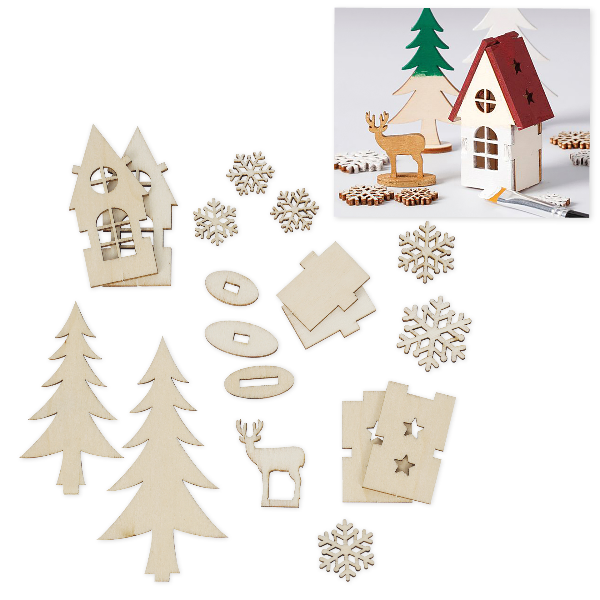 Bastelset Holzfiguren "Winterzauber"