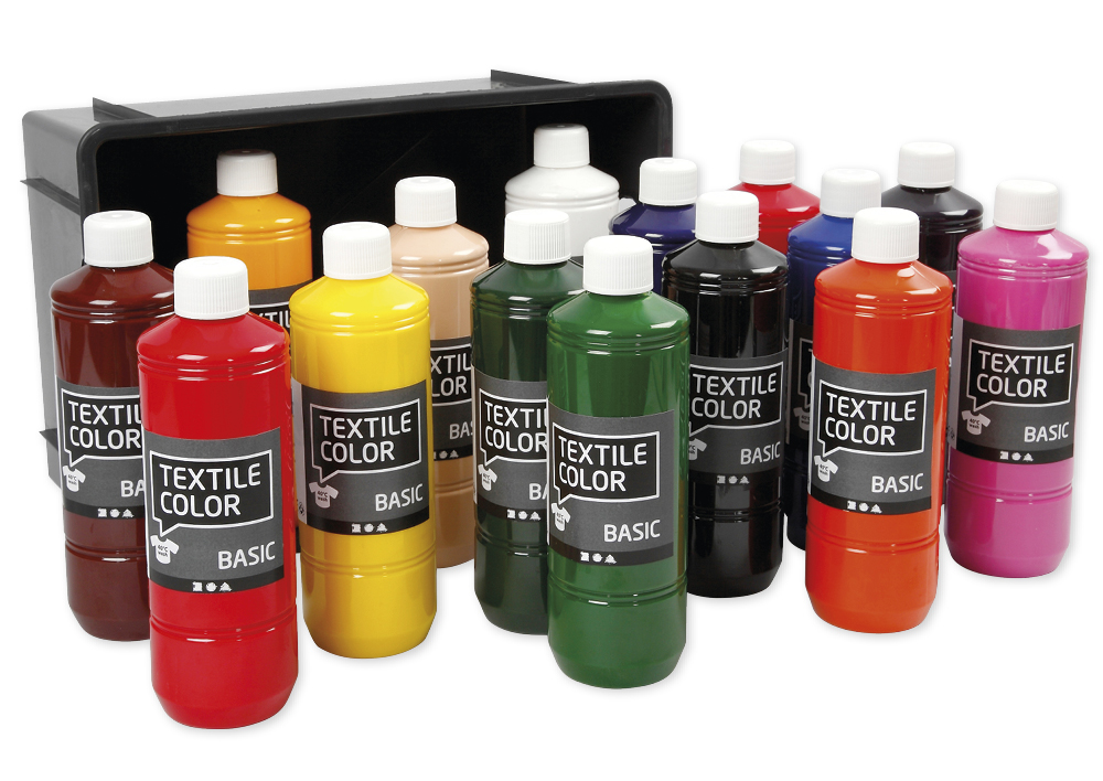 Set Textilfarben à 500 ml, 15-tlg.